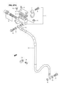 RMX250 Передний тормозной цилиндр