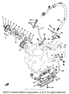 XT500E Oil pump - oil filter
