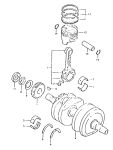 GSX400 Вал коленчатый