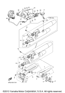 XVS11T Выхлопная система