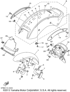 XVS1100PC Крыло