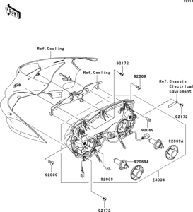 ZX600 Фара