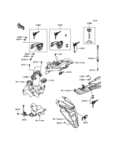 ZR800 Замок зажигания