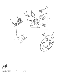 TT600E Задний суппорт