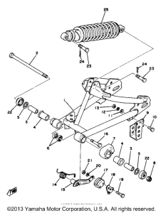 YZ80E Rear arm rear cushion