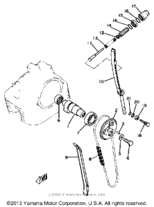 SR250TH Цепь механизма газораспределения