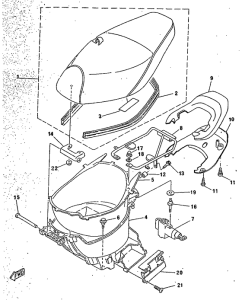 CY50R Сиденье