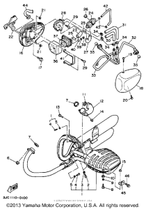 XV535A Выхлопная система