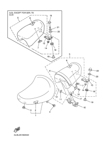 XV250S Сиденье