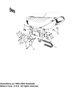  Seat / chain cover / chain