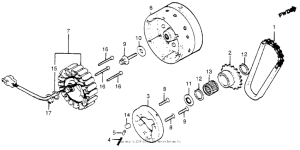 GL1100I Alternator + starter clutch