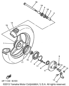 PW50K1 Переднее колесо