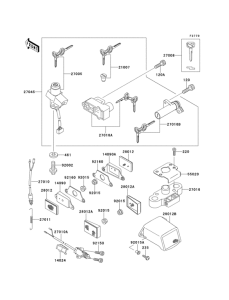 ZX1100 Замок зажикания