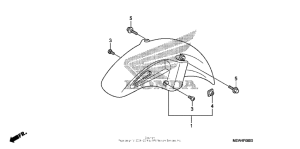 NT700V (ABS) Переднее крыло