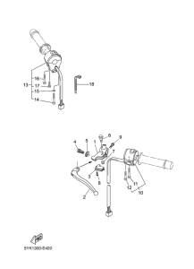 MT03 Handle switch & lever