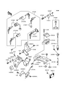 BJ250 Замок зажигания