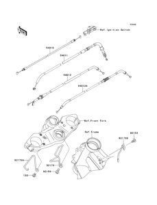 KLE650 Тросы управления