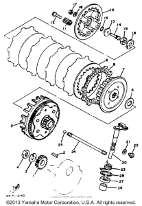 XT125J Сцепление