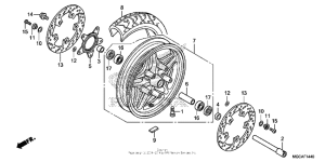 CB1100S (ABS) Переднее колесо