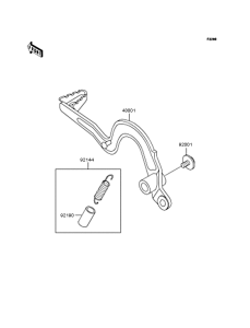  Педаль тормоза