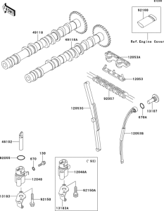 ZX400 Распредвал