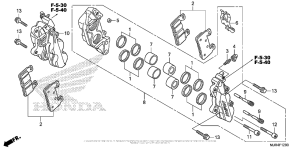 GL1800C Передний суппорт