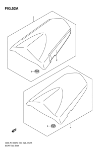GSX-R1000 Seat tail box