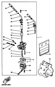 EW50 Carburetor assy