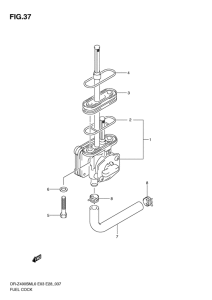 DR-Z400 Топливный кран