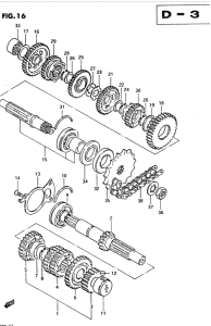 GSX400 Трансмиссия