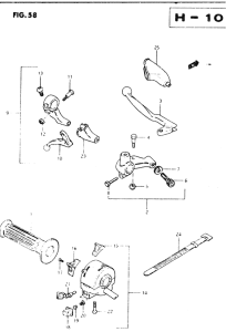 DR250 Left handle switch