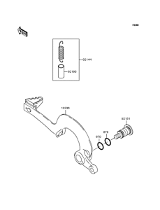  Педаль тормоза
