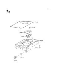 EX650 Маслянный поддон