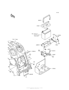 ZX1400 Короб для АКБ