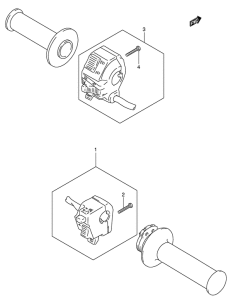 DR-Z250 Рулевой переключатель