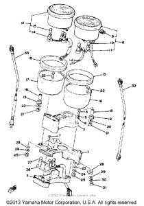 XS400-2E - 1978 Спидометр-тахометр