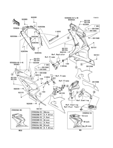 EX250 Капот двигателя нижний