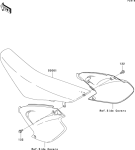 KX125 Сиденье