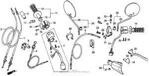 XR250L Handle switch + cables