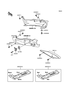 ZX400 Боковые обтекатели