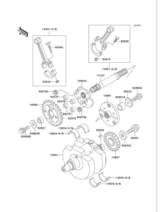 VN750 Вал коленчатый