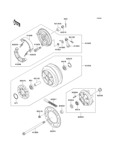 EL250 Задняя ступица колеса