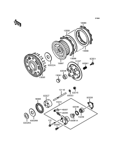 ZX900 Сцепление