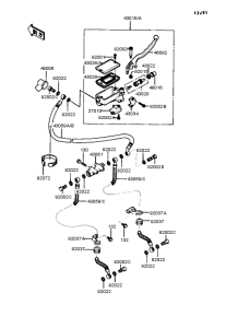 ZX400 Главный тормозной цилиндр