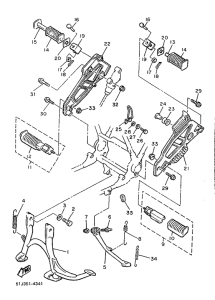 XJ600 Soporte . apoyapie
