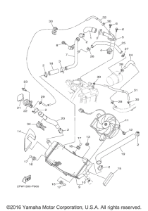 XP500G Радиатор и Патрубки