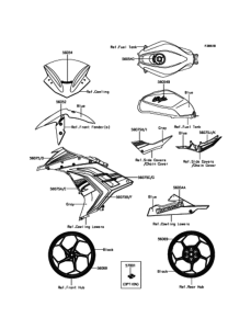 EX250 (ABS) デカール(ブルー)(MGF)