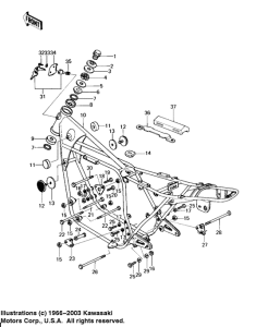 KZ650 Frame / frame fittings