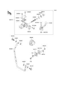 KX125 Главный тормозной цилиндр