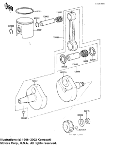 KX125 Crankshaft / piston